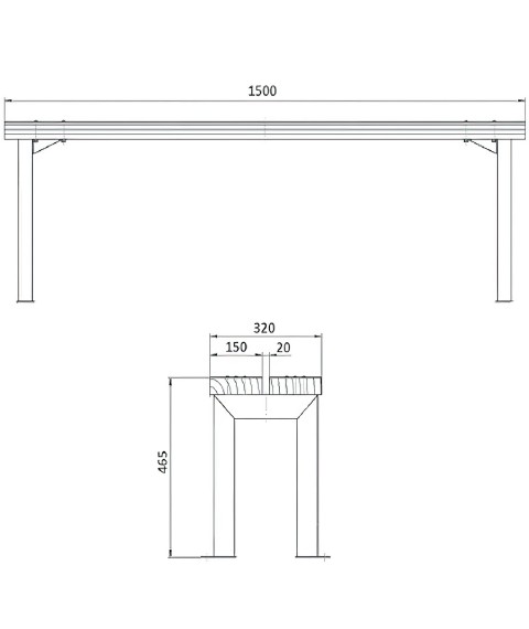 Garden bench "Lada"