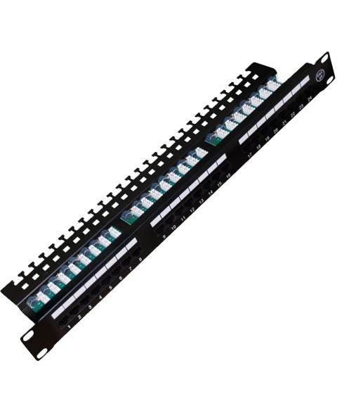 Patch panel 1U for 24 ports