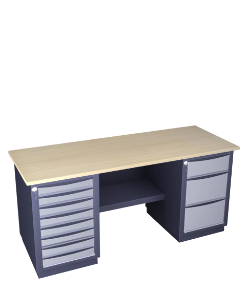 Double-pedestal workbench medium series 41 F 8M S2B
