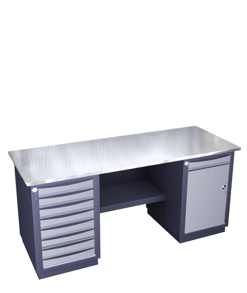 Double-pedestal workbench medium series 41 N 8M MD