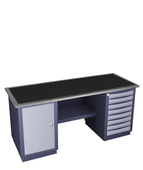 Double-pedestal workbench medium series 41 R D 8M