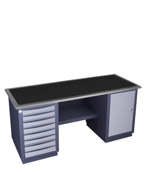 Double-pedestal workbench medium series 41 R 8M D
