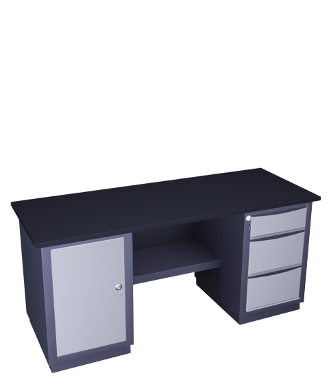 Double-pedestal workbench medium series 41 Ch D S2B
