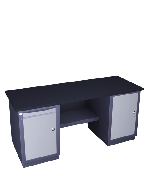 Double-pedestal workbench medium series 41 CH MD D