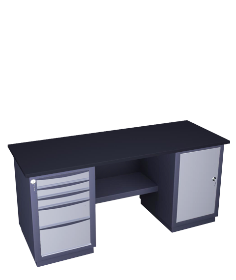 Double-pedestal workbench medium series 41 CH 3MSB D