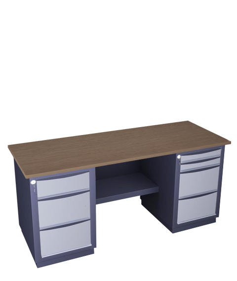 Double-pedestal workbench medium series 41 K S2B 2M2B