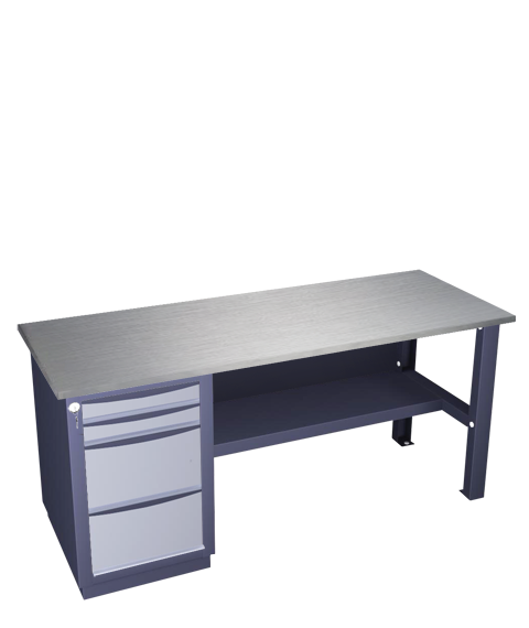 Single-pedestal workbench medium series 21 O(1.0) 2M2B