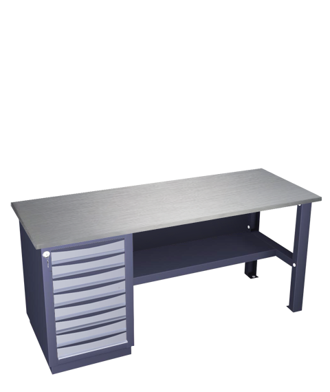 Single-pedestal workbench medium series 21 O(1.0) 8M