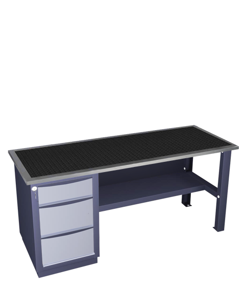 Single-pedestal workbench medium series 31 R S2B