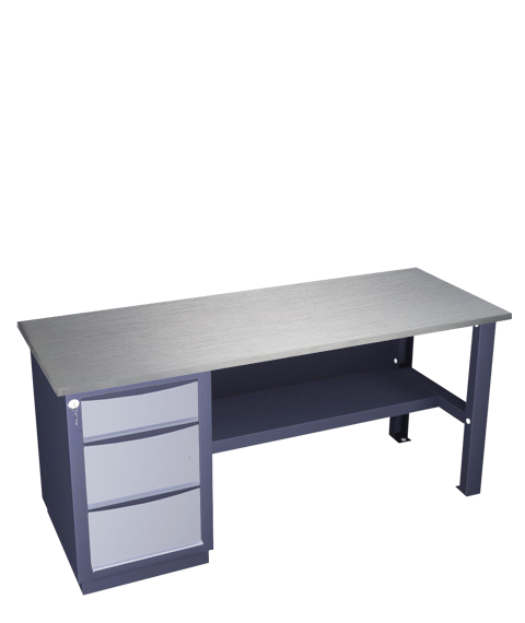 Single-pedestal workbench medium series 31 O(2.0) S2B