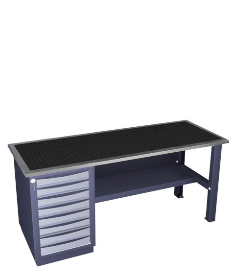 Single-pedestal workbench medium series 41 R 8M
