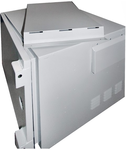 Vandal-proof external cabinet 12U