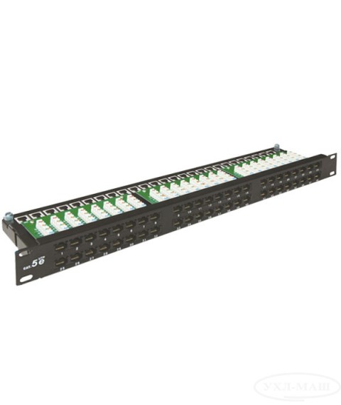 48 port patch panel with 19 "cable holder