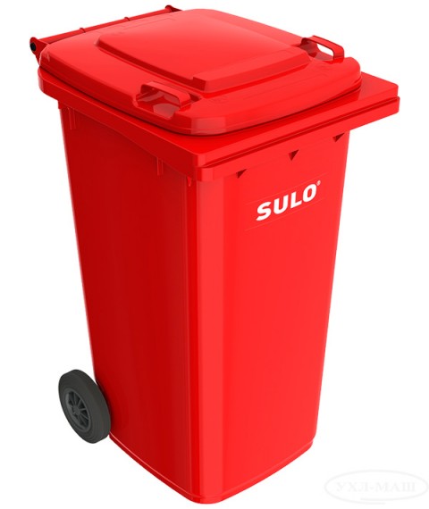 Waste bin SULO 240 l Red
