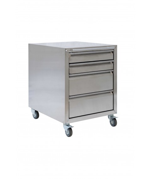 Stainless steel rolling cabinet TPNzh-2M2S
