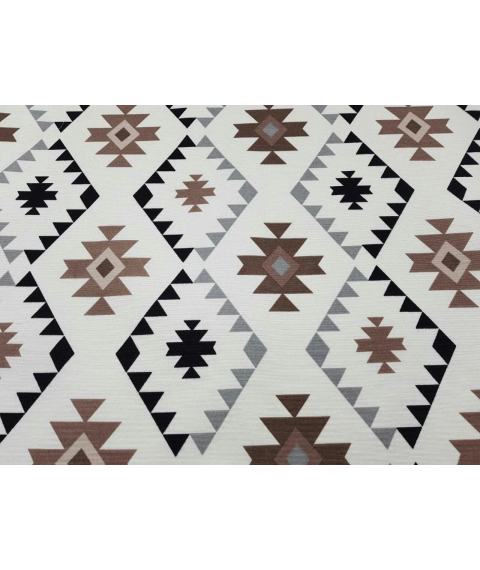 Hydrophobic tablecloth. Scandi - brown - Square - 100x100 cm.