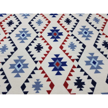 Hydrophobic tablecloth. Scandi - blue - Square - 100x100 cm.