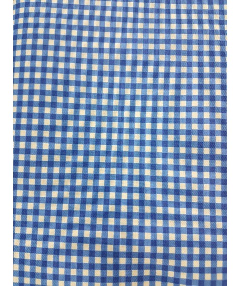 Hydrophobic tablecloth. Cage (small) - blue - Square - 100x100 cm.