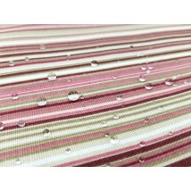 Hydrophobic tablecloth. Stripe - Bordeaux - Square - 100x100 cm.