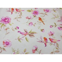 Hydrophobic tablecloth. Spring - pink - Square - 100x100 cm.
