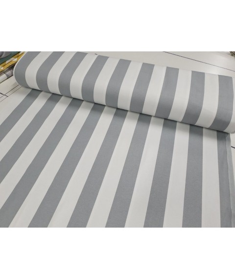 Hydrophobic tablecloth. Large strip - gray - Square - 100x100 cm.