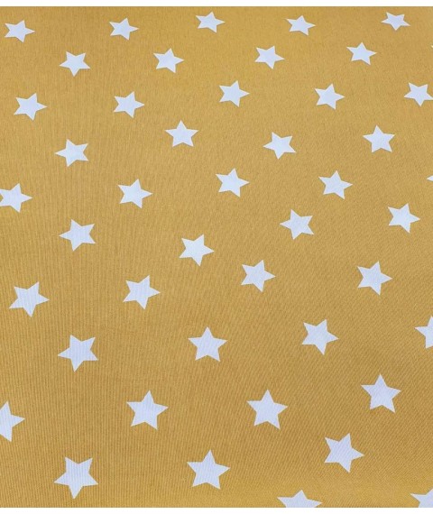 Hydrophobic tablecloth. Asterisks - mustard - Square - 100x100 cm.