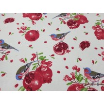 Hydrophobic tablecloth. Pomegranate - Square - 100x100 cm.