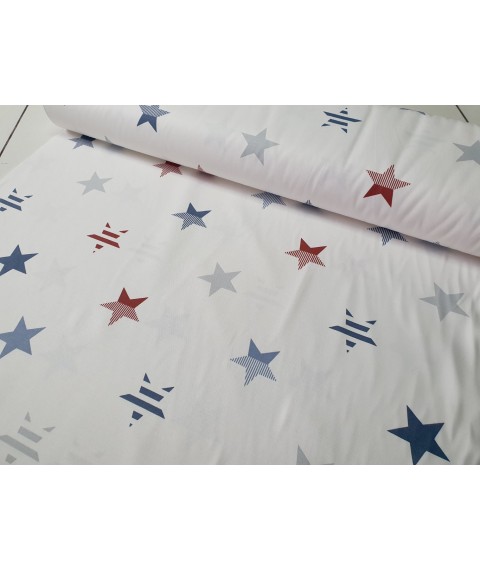 Hydrophobic tablecloth. Stars America - blue/red - Square - 100x100 cm.