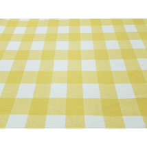 Hydrophobic tablecloth. Cage (large) - yellow - Square - 100x100 cm.