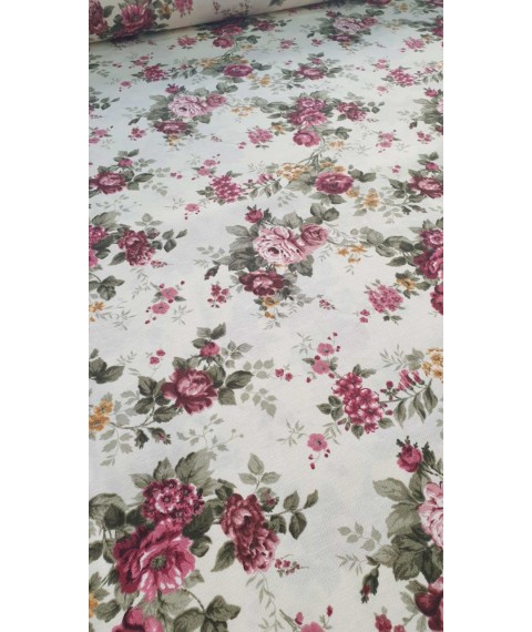 Hydrophobic tablecloth. Rose - Bordeaux - Square - 100x100 cm.