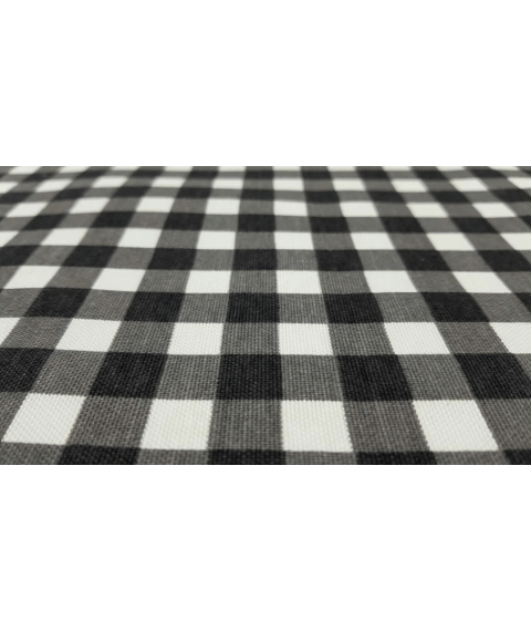 Hydrophobic tablecloth. Cage (medium) - black - Square - 100x100 cm.