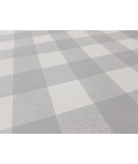 Hydrophobic tablecloth. Cage (large) - gray - Square - 100x100 cm.