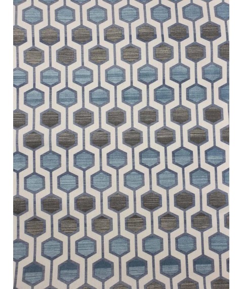Hydrophobic tablecloth. Honeycombs - gray blue - Square - 100x100 cm.