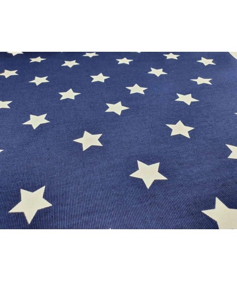 Hydrophobic tablecloth. Stars - dark blue - Square - 100x100 cm.
