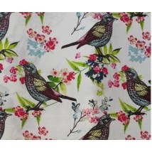 Hydrophobic tablecloth. Birds - Square - 100x100 cm.