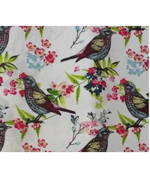 Hydrophobic tablecloth. Birds - Square - 100x100 cm.