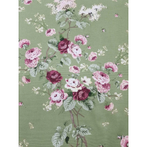 Hydrophobic tablecloth. Spring Flowers - Green - Square - 100x100 cm.