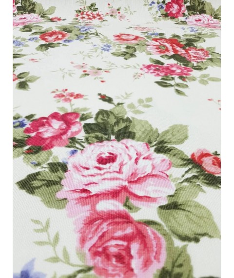 Hydrophobic tablecloth. Rose - raspberry - Square - 100x100 cm.