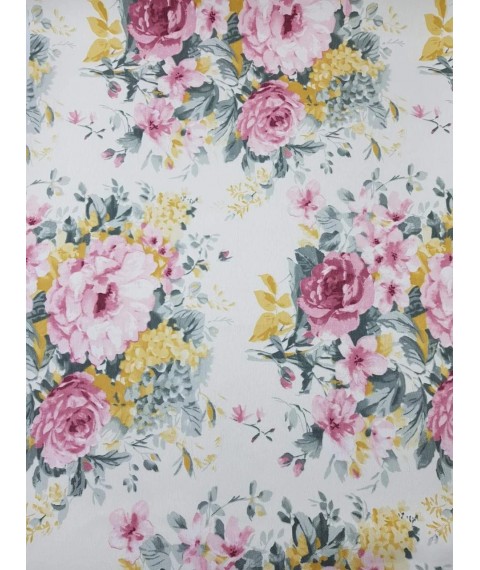 Hydrophobic tablecloth. Flower Paradise - yellow - Square - 100x100 cm.