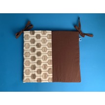 Hydrophobic tablecloth. Cushion on a chair honeycomb-brown - 1 pillow 40*40 cm. - 199 UAH.