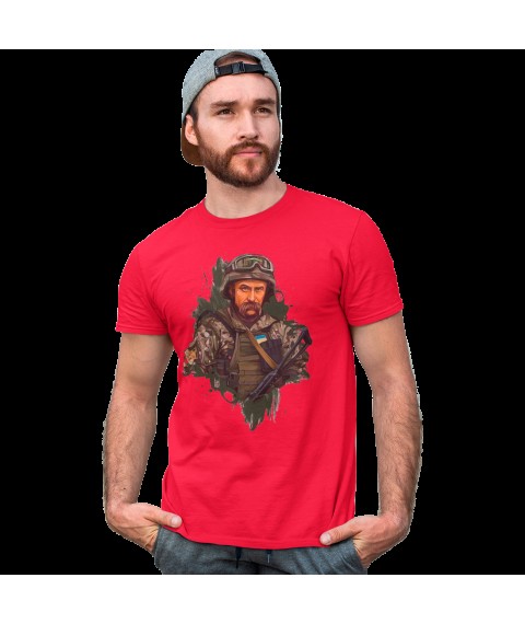 Men's T-shirt Taras Shevchenko Red, XL