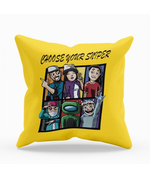 Pillow Edison Pepper Snipers Yellow