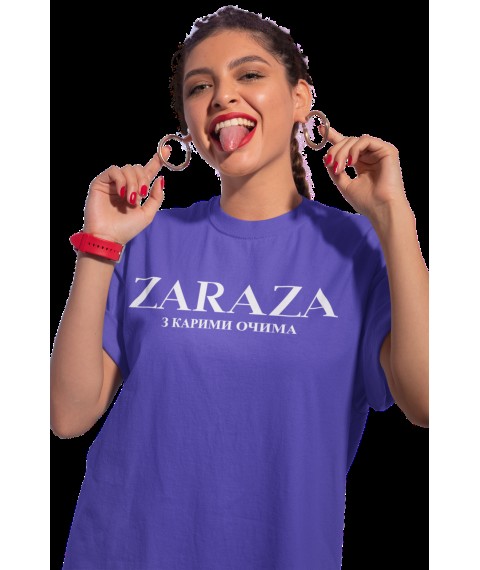 T-shirt over Zaraza with brown ochima, violet