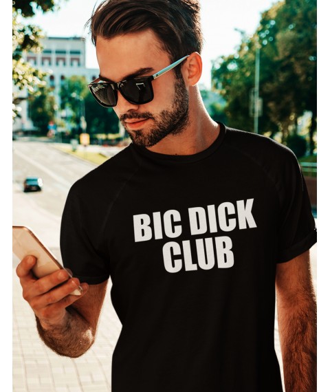 Men's T-shirt "Big D*ck Club" Black, L