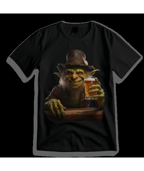 T-shirt with cool Goblin L print, Black
