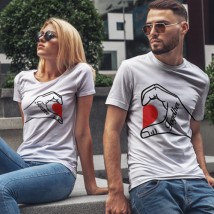 Couple T-shirts for lovers 58, 50, White