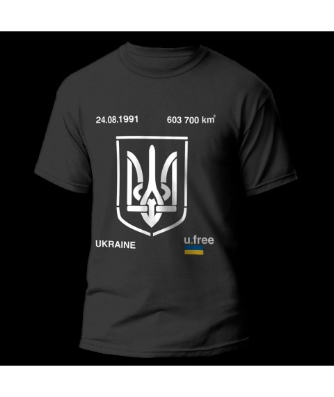 Футболка Ukraine freedom  24.08.1991 Черный, S