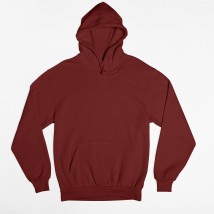 Unisex burgundy hoodie