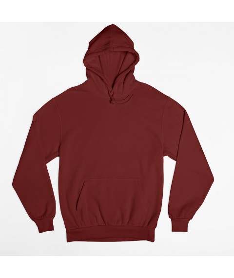 Unisex burgundy hoodie