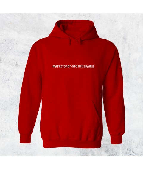 Худи. Маркетолог Красный, M